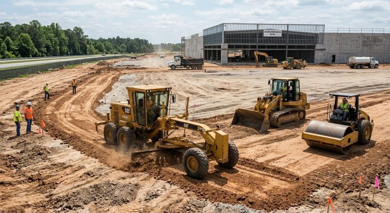 Parking Lot Excavation in Gwinnett County, GA